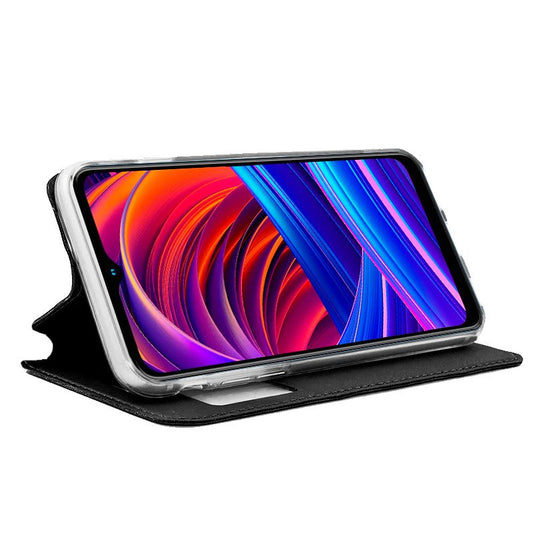 Étui à rabat Cool pour ZTE Blade A71 Noir lisse