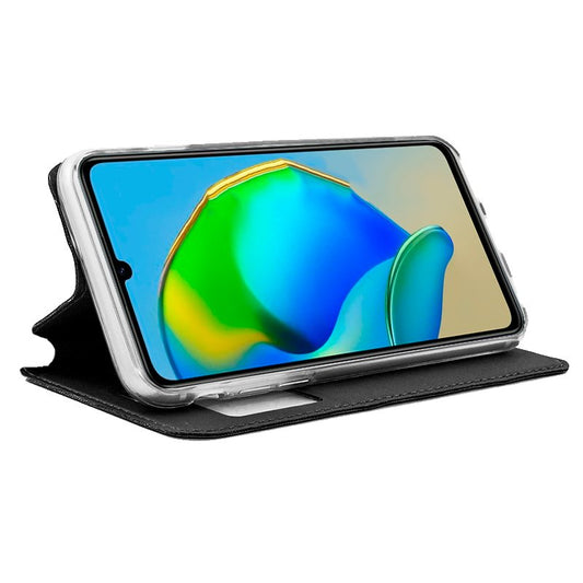 Étui à rabat Cool pour ZTE Blade A72s, noir lisse