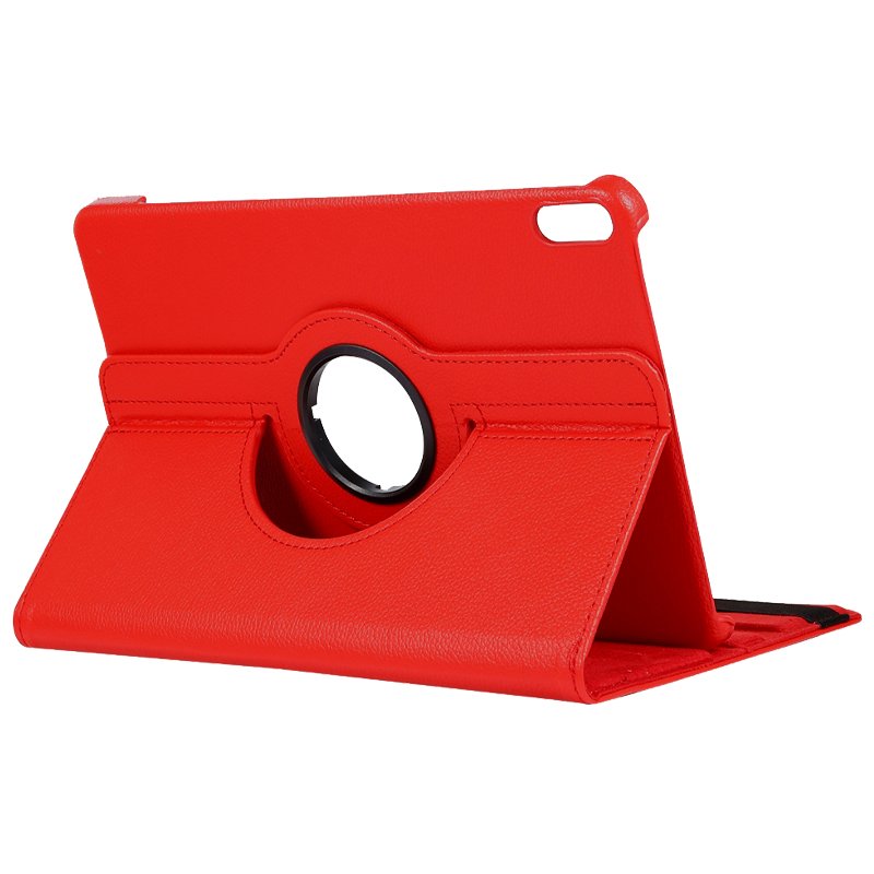 Étui cool pour Huawei Matepad en similicuir lisse rouge 10,4 pouces