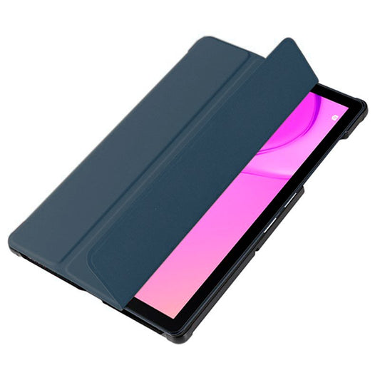 Étui tendance en cuir lisse bleu pour Huawei Matepad T10s (10,1 pouces)