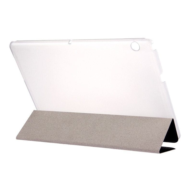 Étui tendance en similicuir lisse noir pour Huawei Mediapad T3 9,6 pouces