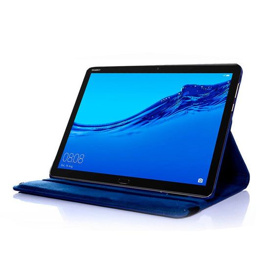 Coque COOL pour Huawei Mediapad T5 Similicuir Bleu Lisse 10,1 pouces