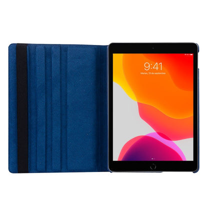 Étui rotatif en similicuir bleu pour iPad (2019/2020/2021) 10,2 pouces