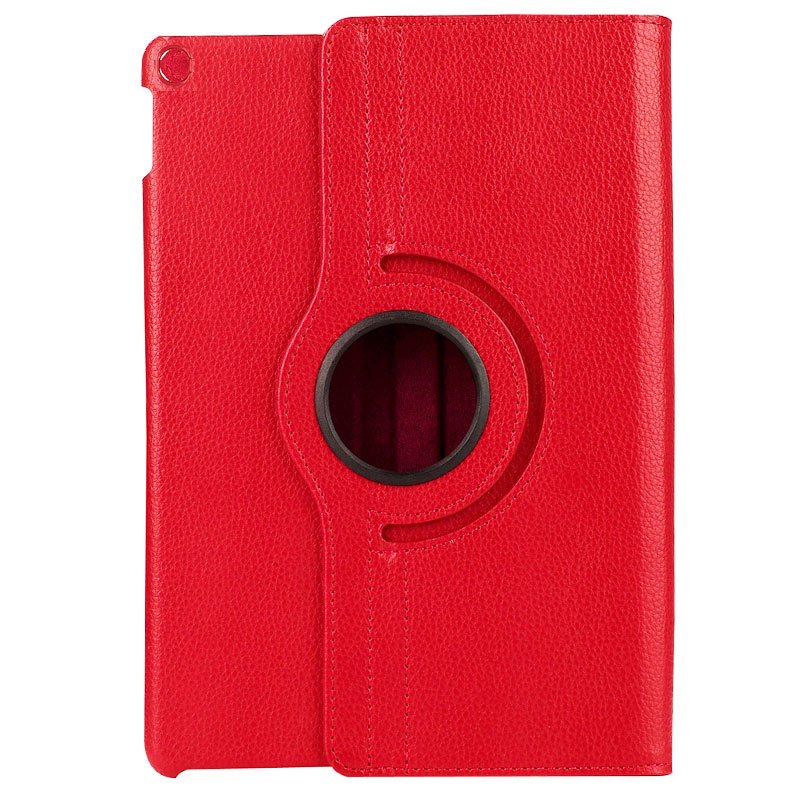 Étui rotatif en similicuir rouge pour iPad (2019/2020/2021) 10,2 pouces