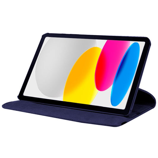 Étui Cool pour iPad (2022/2024) 10.9 (10e génération) / iPad 11 2025 (A16) en similicuir bleu