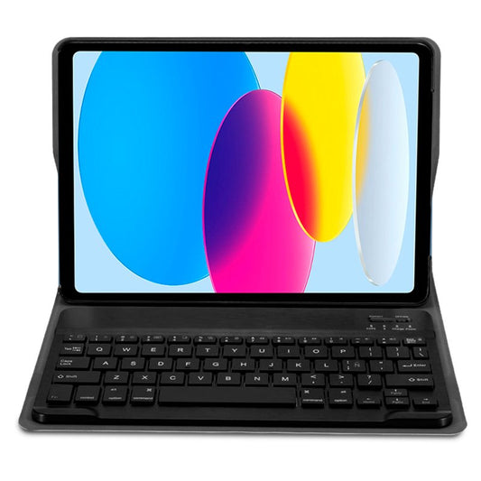 Étui Cool pour iPad (2022/2024) 10.9 (10e génération) / iPad 11 2025 (A16) en similicuir noir avec clavier Bluetooth