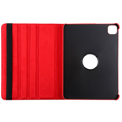 Étui en similicuir rouge pour iPad Pro 11 (2020/2021) / Air 4 (2020/2022) / Air 5 (2022/2023)