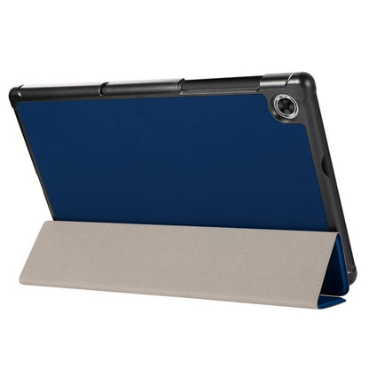 Étui cool pour Lenovo Tab M10 HD 2e génération (TB-X306) en similicuir lisse bleu 10,1 pouces
