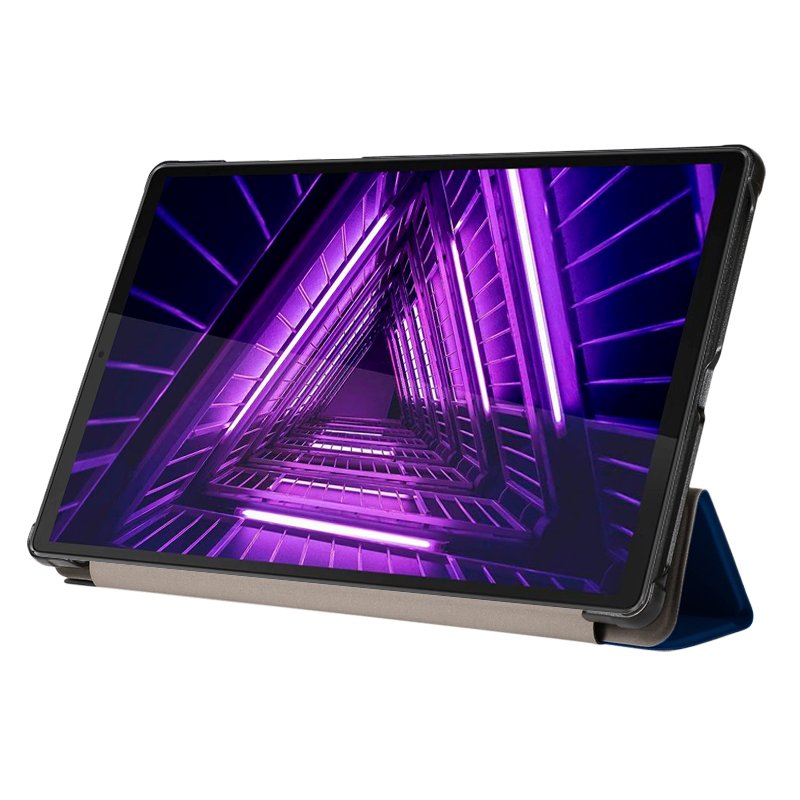 Étui cool pour Lenovo Tab M10 HD 2e génération (TB-X306) en similicuir lisse bleu 10,1 pouces