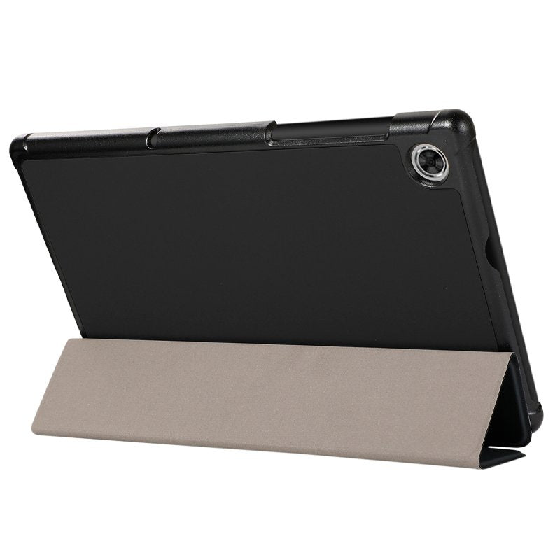 Étui cool pour Lenovo Tab M10 HD 2e génération (TB-X306) en similicuir noir lisse 10,1 pouces