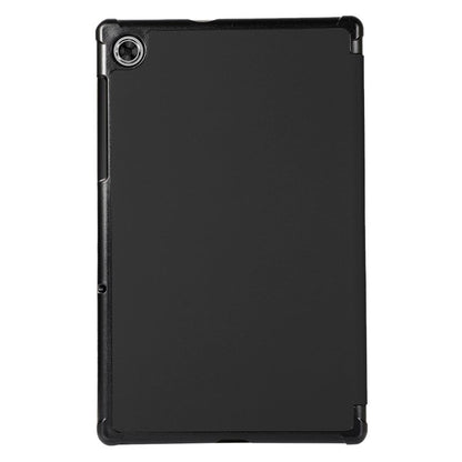 Étui cool pour Lenovo Tab M10 HD 2e génération (TB-X306) en similicuir noir lisse 10,1 pouces