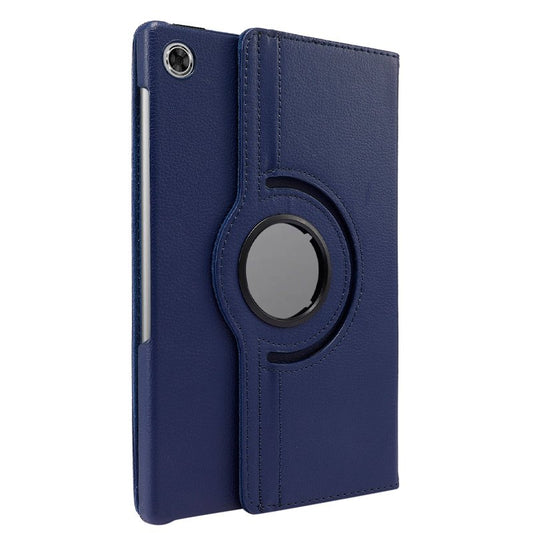 Étui tendance en cuir lisse bleu pour tablette Lenovo Tab M10 Plus / FHD Plus 2e génération / Tab K10 10,3 pouces