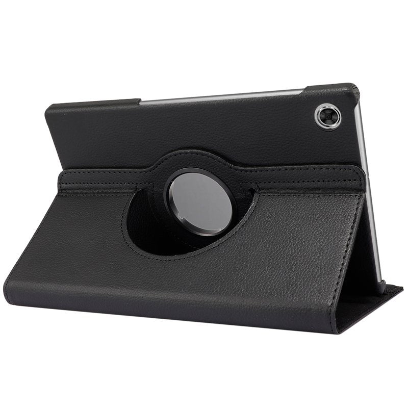 Étui en similicuir lisse noir pour tablette Lenovo Tab M10 Plus / FHD Plus 2e génération / Tab K10 10,3 pouces