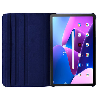 Étui cool pour Lenovo Tab M10 Plus Gen 3 en similicuir lisse bleu