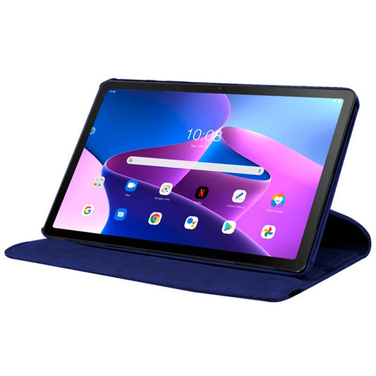 Étui cool pour Lenovo Tab M10 Plus Gen 3 en similicuir lisse bleu