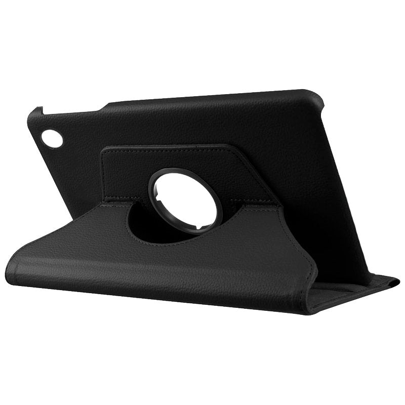 Étui tendance en similicuir noir lisse pour Lenovo Tab M10 Plus Gen 3