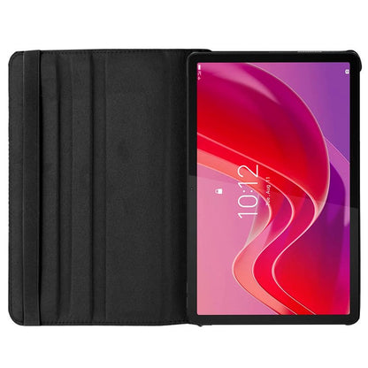 Étui tendance pour Lenovo Tab M11 en similicuir noir lisse (11 pouces)