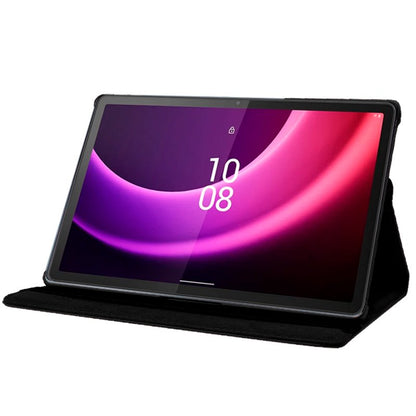Étui tendance pour Lenovo Tab P11 2e génération en similicuir noir lisse (11,5 pouces)