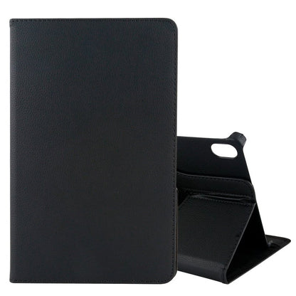 Étui tendance pour Lenovo Tab P11 2e génération en similicuir noir lisse (11,5 pouces)