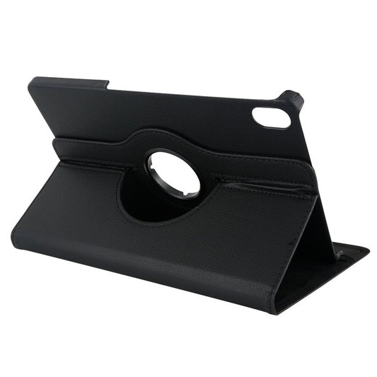 Étui tendance en similicuir lisse noir pour Lenovo Tab P11/P11 Plus (11 pouces)