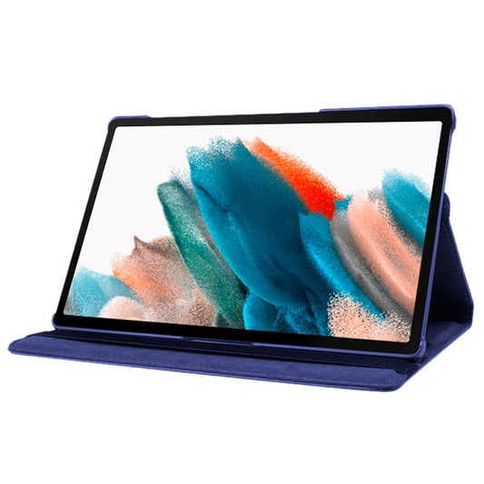 Étui cool en similicuir lisse bleu pour Samsung Galaxy Tab A8 X200/X205 10,5 pouces