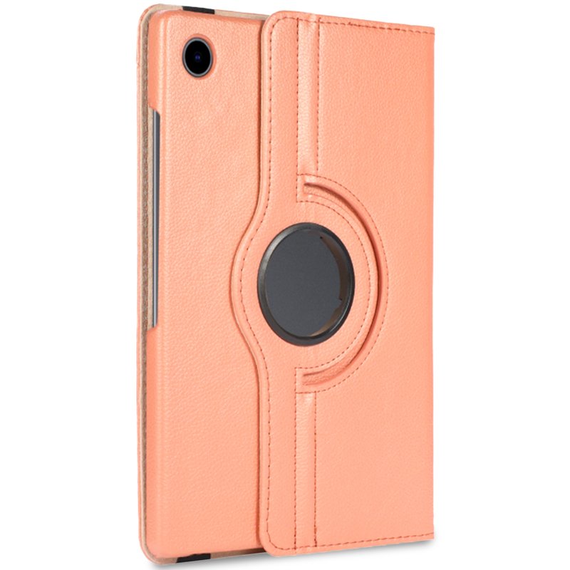 Étui tendance pour Samsung Galaxy Tab A8 X200/X205 en similicuir lisse or rose 10,5 pouces