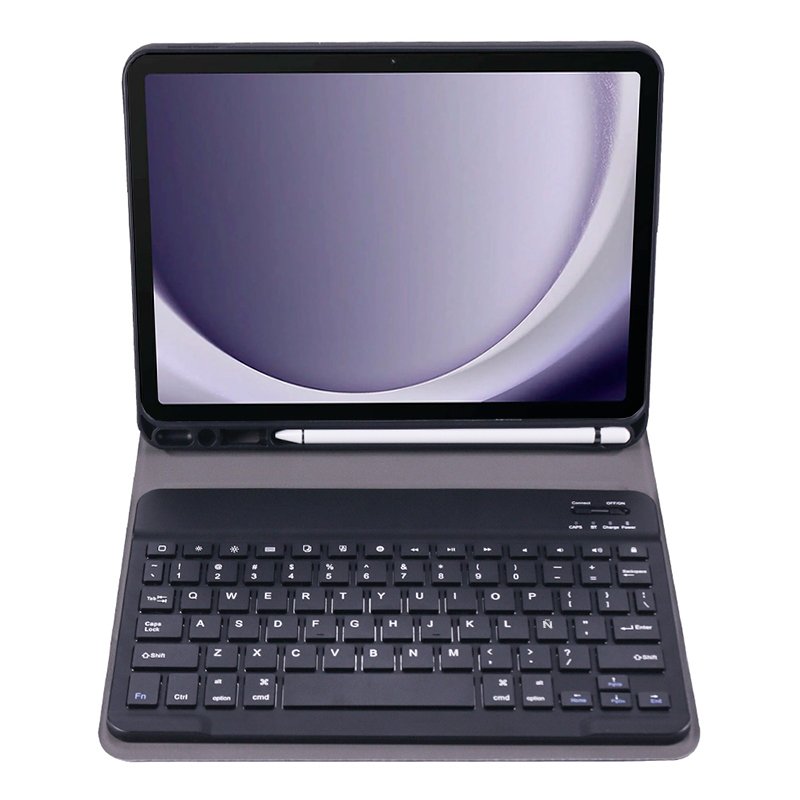 Étui en similicuir noir pour Samsung Galaxy Tab A9 Plus (X210/X216) avec clavier Bluetooth