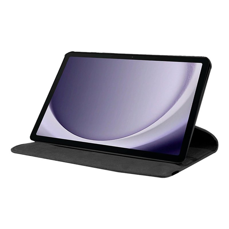 Étui cool en similicuir lisse noir pour Samsung Galaxy Tab A9 X110 8,7 pouces