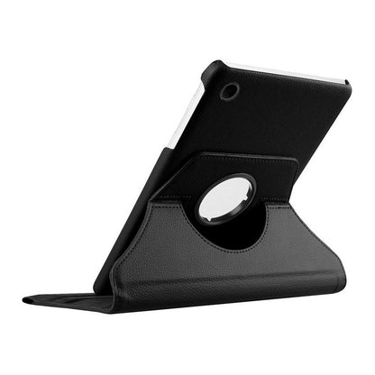Étui cool en similicuir lisse noir pour Samsung Galaxy Tab A9 X110 8,7 pouces