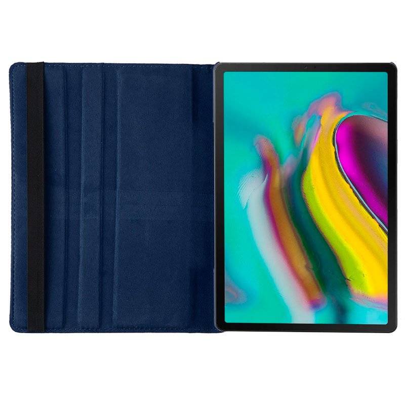 Étui en similicuir bleu pour Samsung Galaxy Tab S5e T720/T725 10,5 pouces