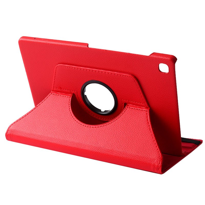 Étui en similicuir rouge pour Samsung Galaxy Tab S5e T720/T725 10,5 pouces