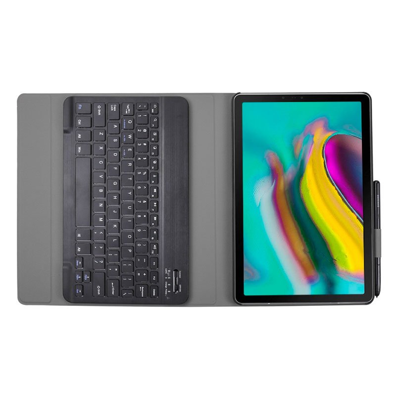Étui en similicuir avec clavier Bluetooth pour Samsung Galaxy Tab S5e T720/T725 10,5 pouces