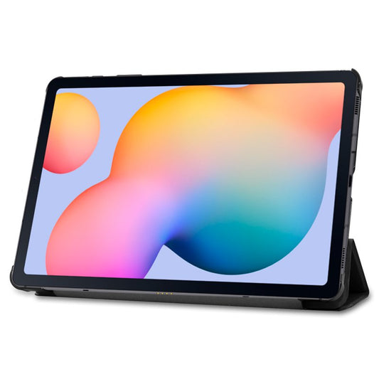 Étui en similicuir noir pour Samsung Galaxy Tab S6 Lite / S6 Lite 2022 / 2024 (P610 / P615 / P619) 10,4 pouces