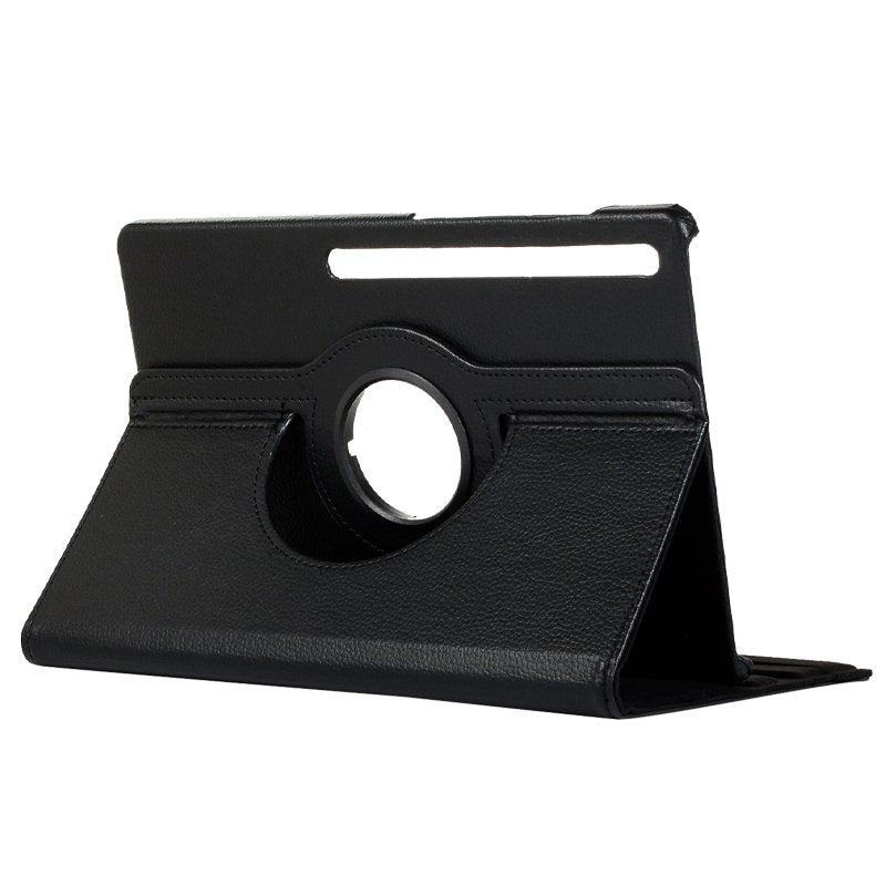 Étui cool en similicuir lisse noir pour Samsung Galaxy Tab S7 FE T736 12,4 pouces