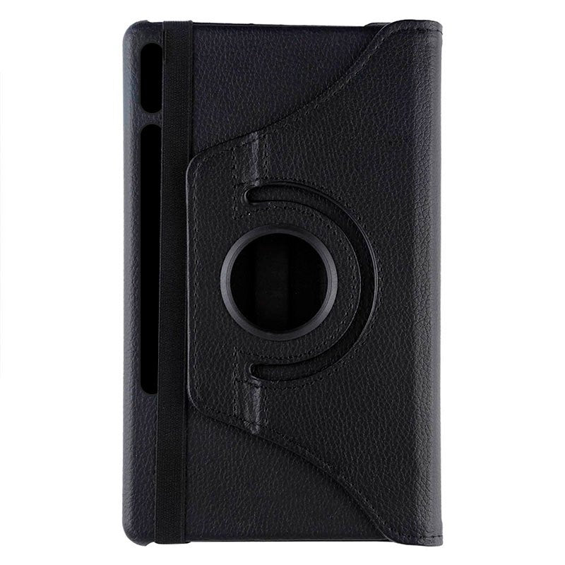 Étui cool en similicuir lisse noir pour Samsung Galaxy Tab S7/Tab S8 11 pouces