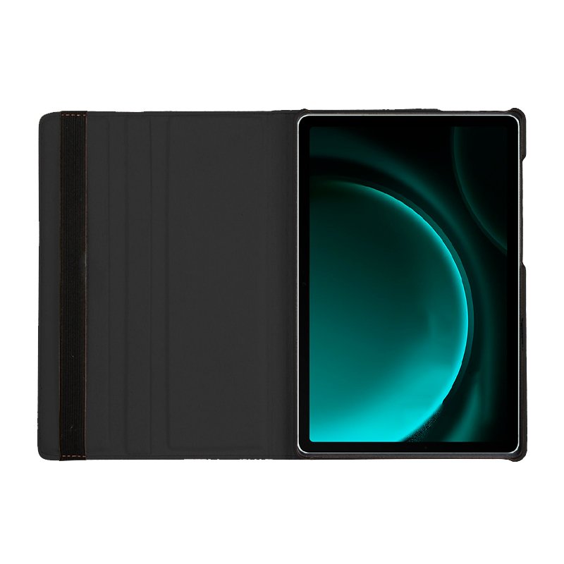 Étui cool en similicuir noir pour Samsung Galaxy Tab S9/Tab S9 FE