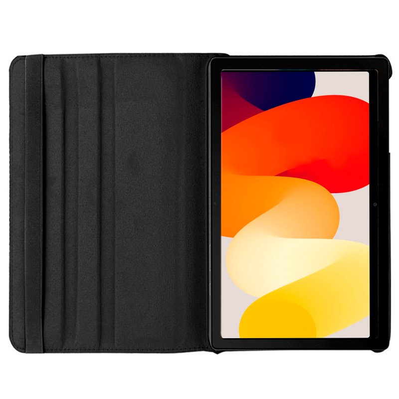 Étui rotatif en similicuir noir pour Xiaomi Redmi Pad SE (11 pouces)