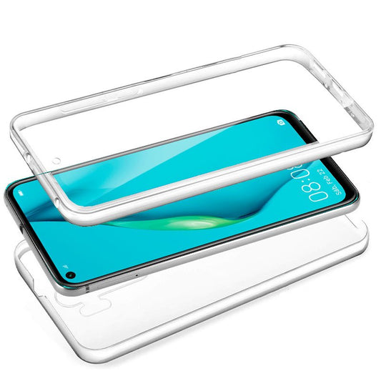 Coque 3D en silicone pour Huawei P40 Lite (avant et arrière transparents)
