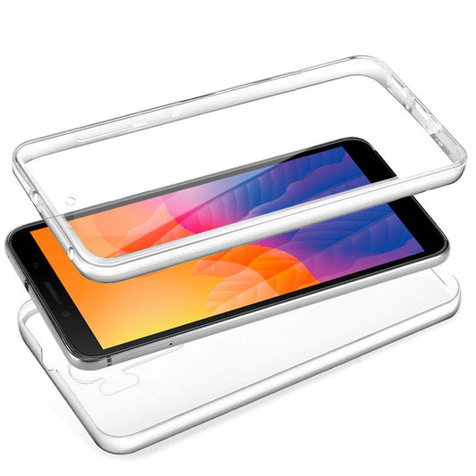 Coque 3D en silicone pour Huawei Y5p (transparente avant et arrière)