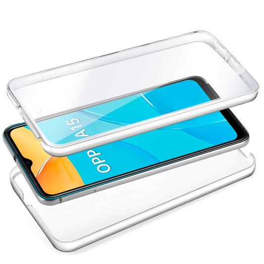 Coque 3D en silicone pour Oppo A15/A15s (avant et arrière transparents)