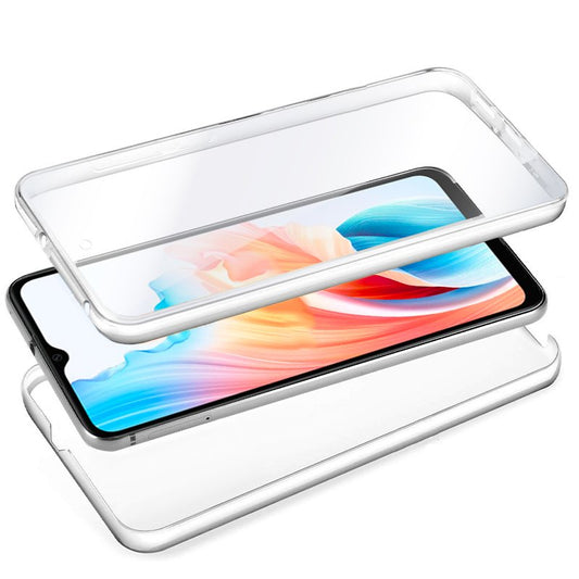 Coque 3D en silicone pour Oppo A18 / A38 (avant et arrière transparents)