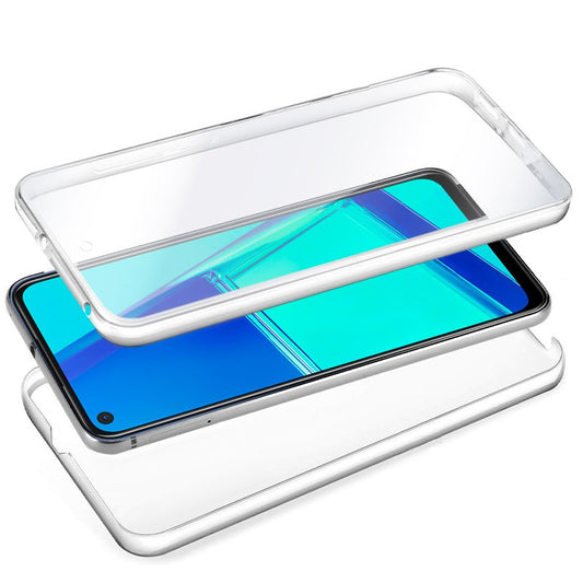 Coque 3D en silicone pour Oppo A52 / A72 / A92 (transparente avant et arrière)