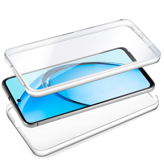 Coque 3D en silicone pour Oppo A60 (transparente avant et arrière)
