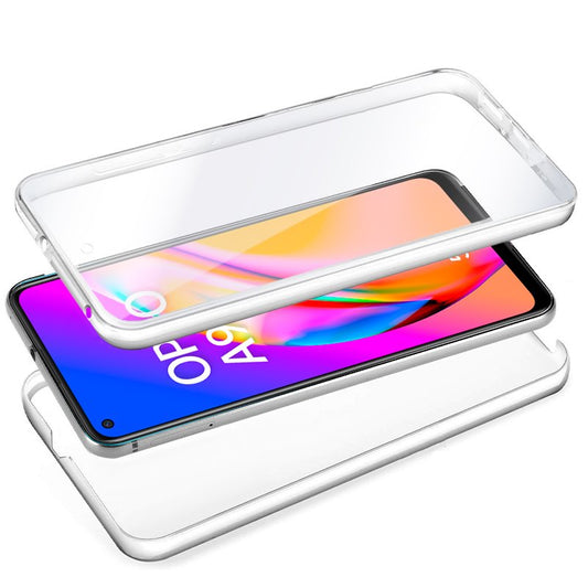 Coque 3D en silicone pour Oppo A94 5G / Reno 5Z (transparente avant et arrière)