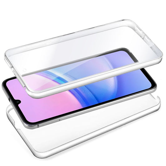 Coque 3D en silicone pour Samsung Galaxy A15 / A15 5G / M15 5G (transparente avant et arrière)