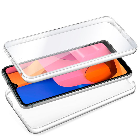 Coque 3D en silicone pour Samsung A207 et Galaxy A20s (transparente avant et arrière)
