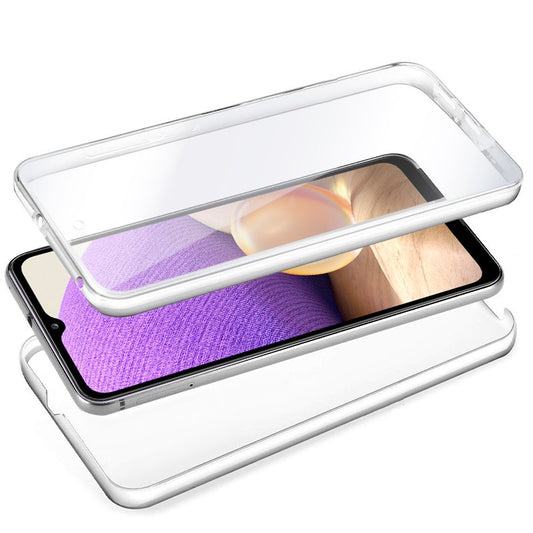 Coque 3D en silicone pour Samsung A326 et Galaxy A32 5G (transparente avant et arrière)