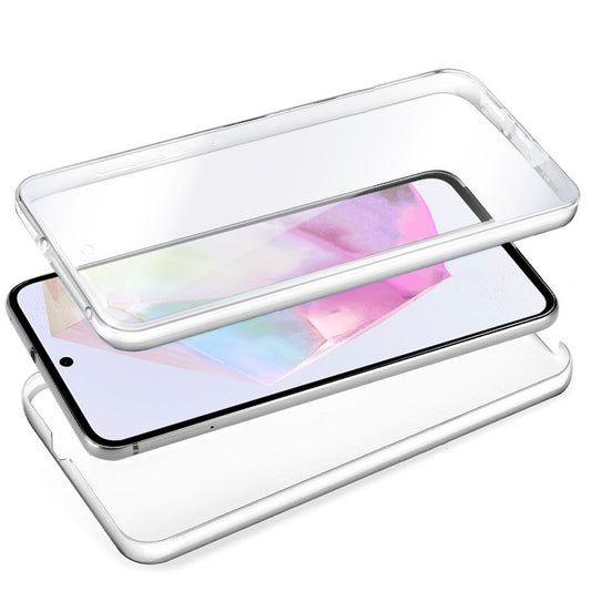 Coque 3D en silicone pour Samsung A356 et Galaxy A35 5G (transparente avant et arrière)