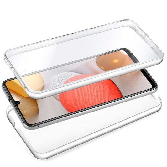Coque 3D en silicone pour Samsung A426 et Galaxy A42 5G (transparente avant et arrière)