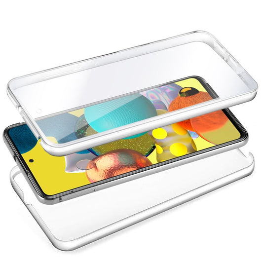 Coque 3D en silicone pour Samsung A516 et Galaxy A51 5G (transparente avant et arrière)